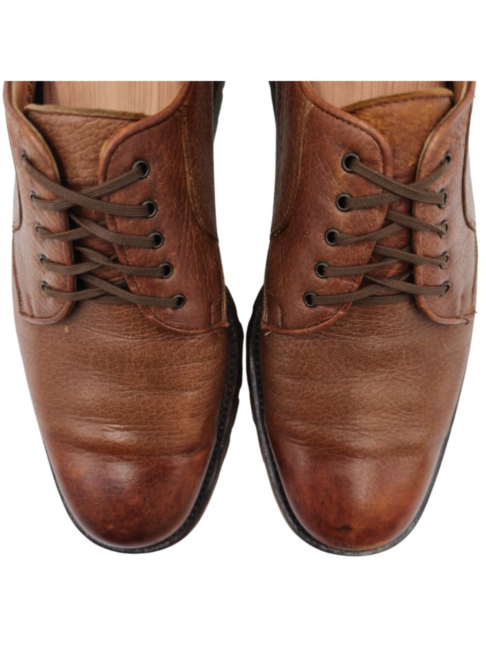 Vintage Salvatore Ferragamo Mens Italy 9D Brown Casual Dress Shoes Derby Oxfords - Picture 7 of 10
